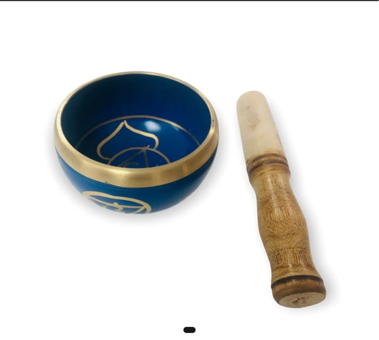 Tibetan Singing Bowl 3.5"- (Blue)