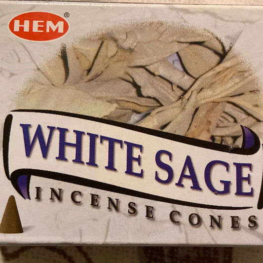 White Sage incense cones